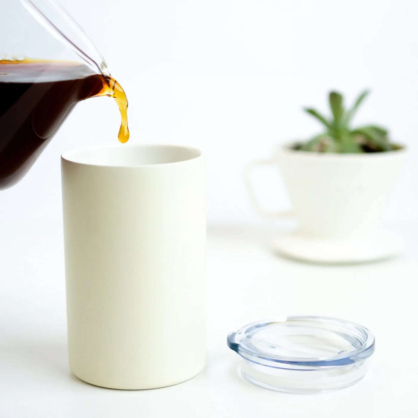 The perfect tumbler Hyper Pure ceramic at Pilgrim Coffeehouse