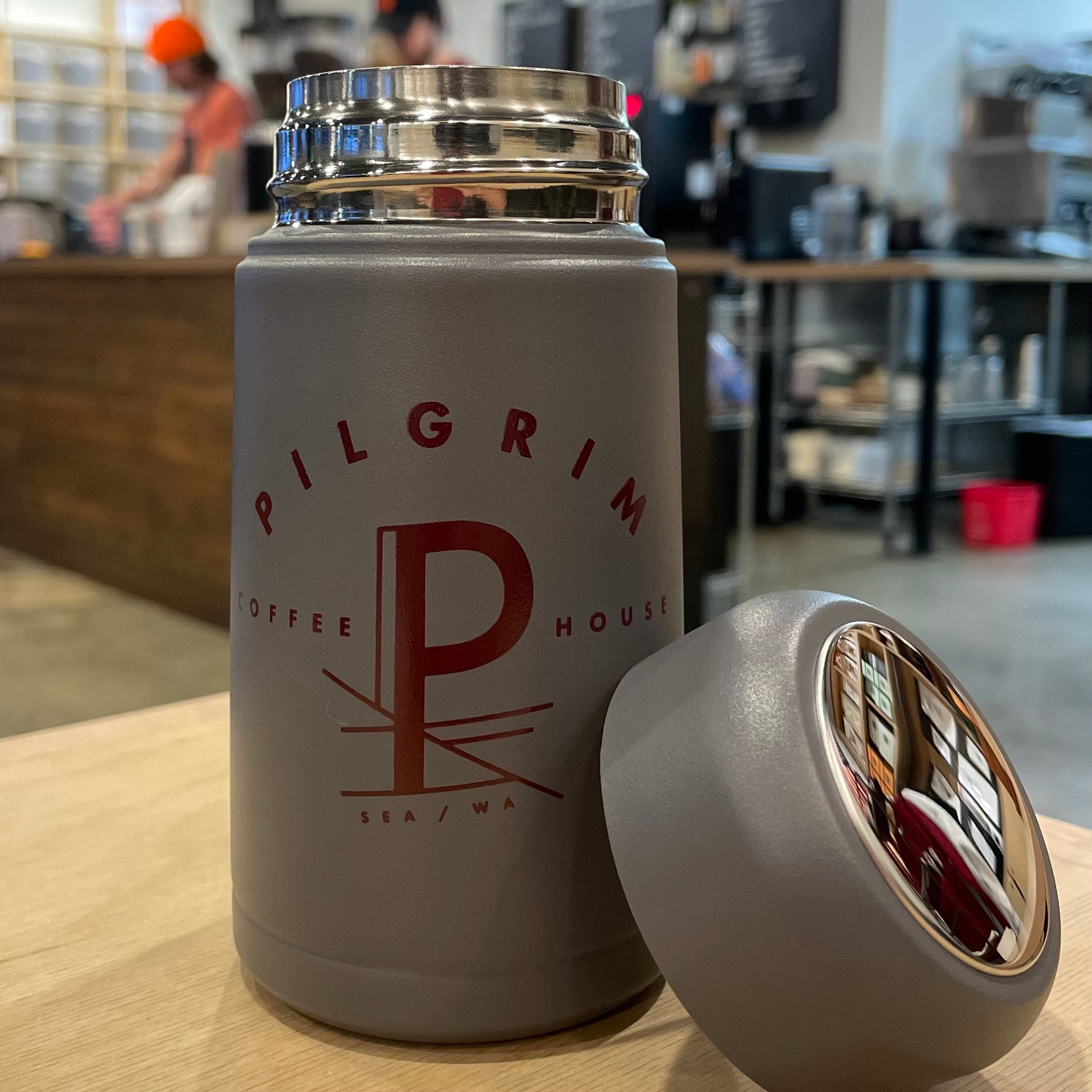 Perfect Pilgrim Coffeehouse Hyper Pure Ceramic Tumbler with Lid